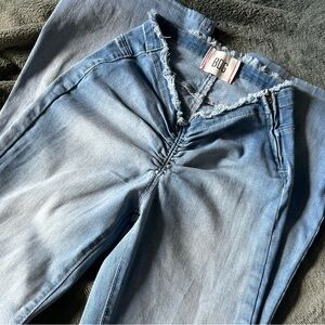 BDG Ruched V Front Flare Jean